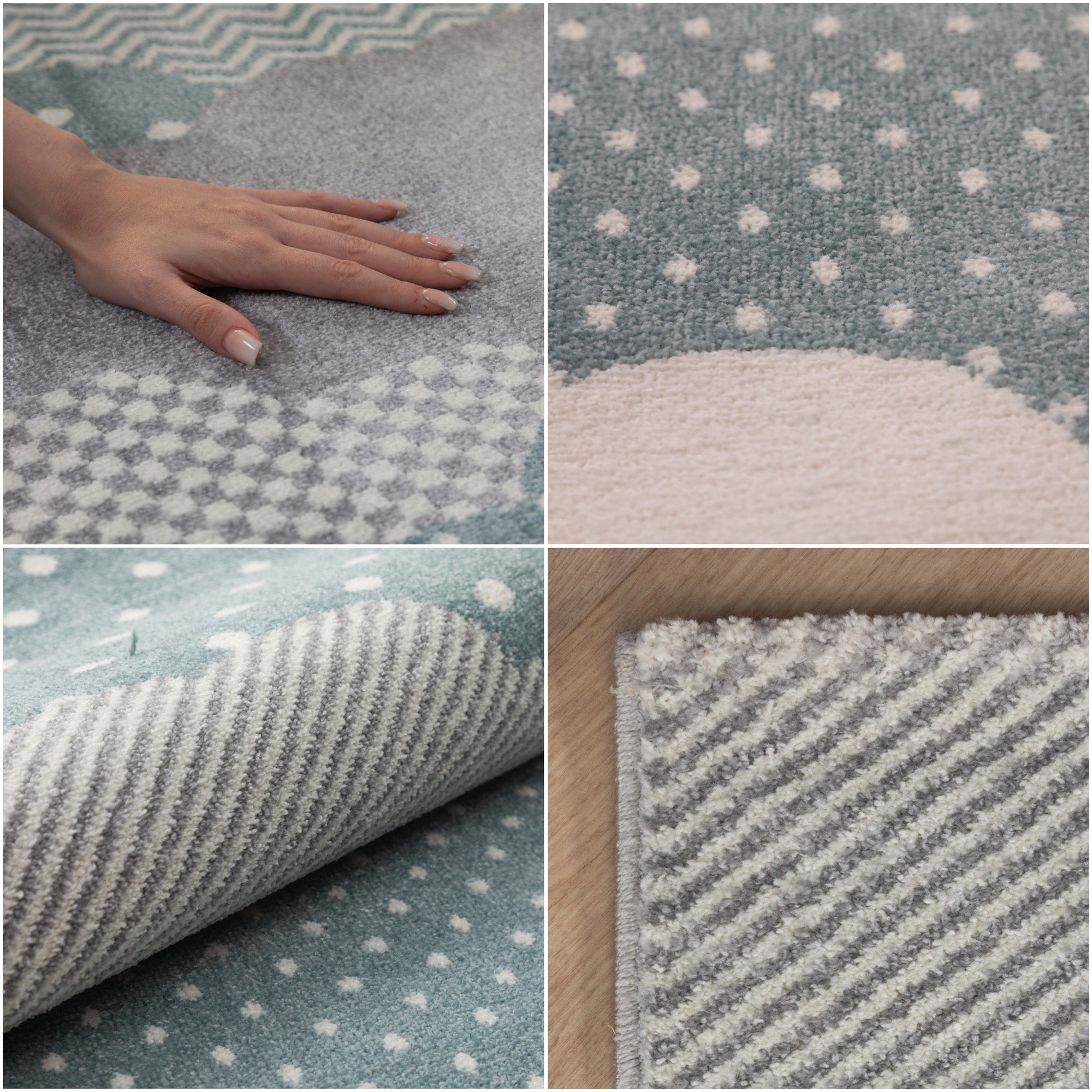 Kinderteppich Kinderzimmer Wolke Design Kinder Teppich Babyzimmer Weicher Flor