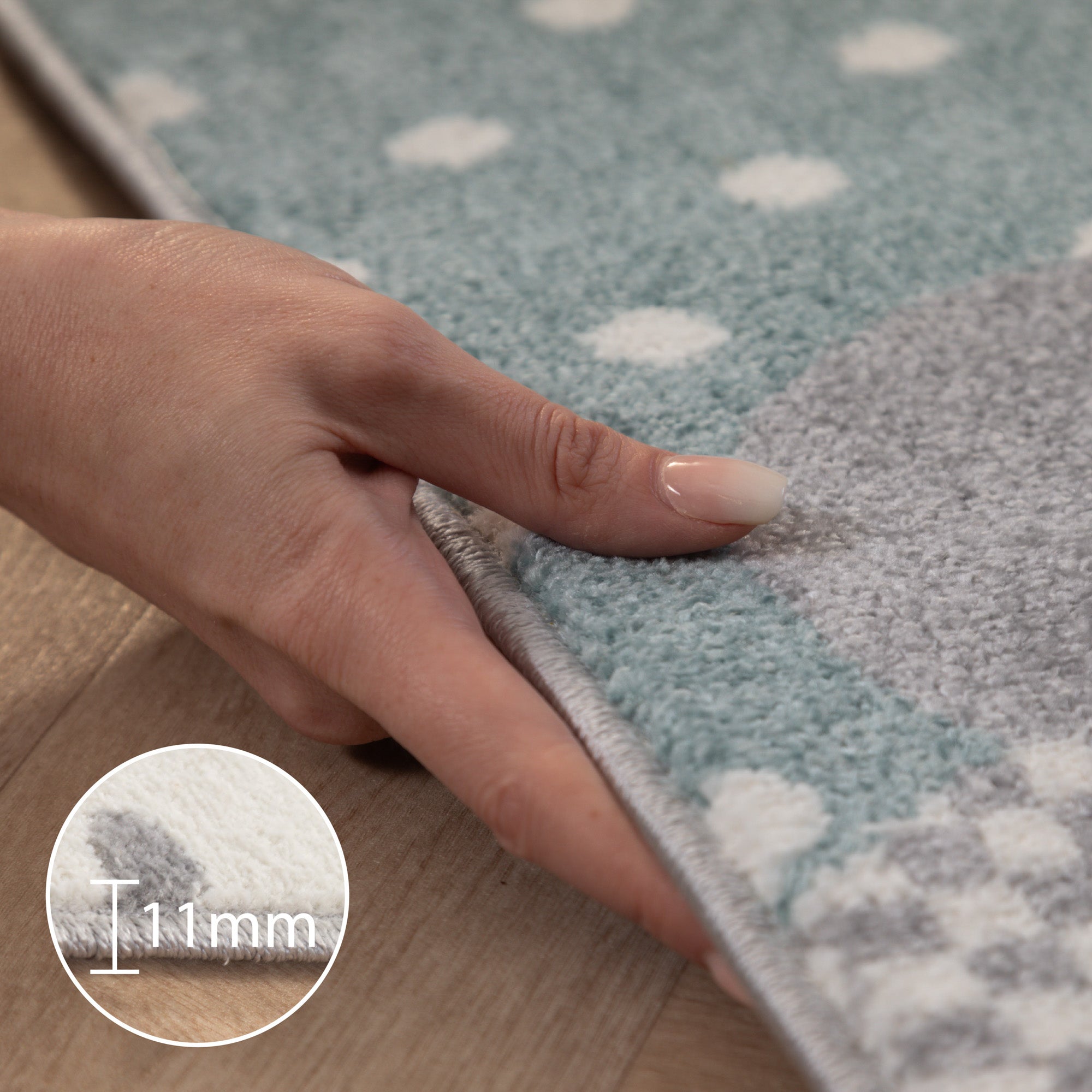 Kinderteppich Kinderzimmer Wolke Design Kinder Teppich Babyzimmer Weicher Flor