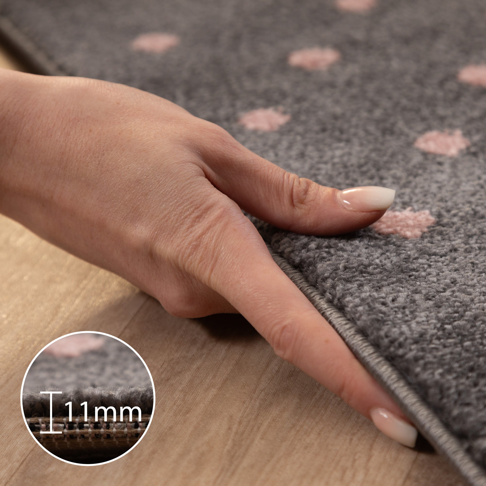 Kinderteppich Kinderzimmer Herz Design Kinder Teppich Babyzimmer Weicher Flor