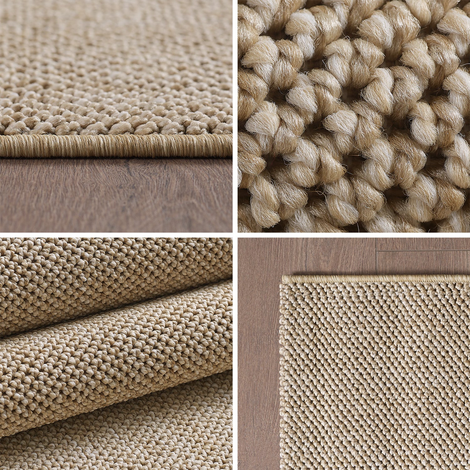 Bettumrandung Teppich Läufer mit Cut-Loop Struktur, Schlafzimmer Teppich Deko
