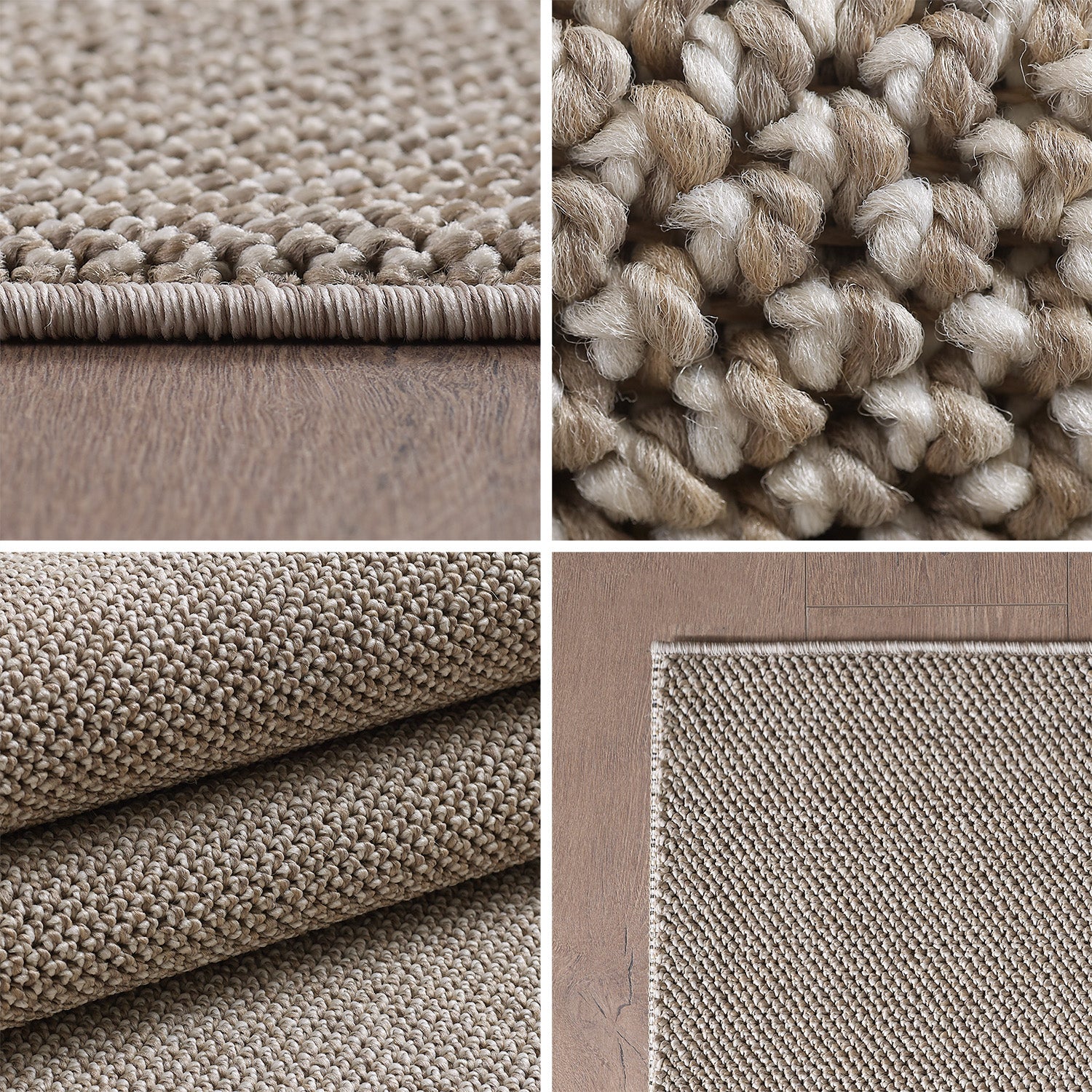 Bettumrandung Teppich Läufer mit Cut-Loop Struktur, Schlafzimmer Teppich Deko