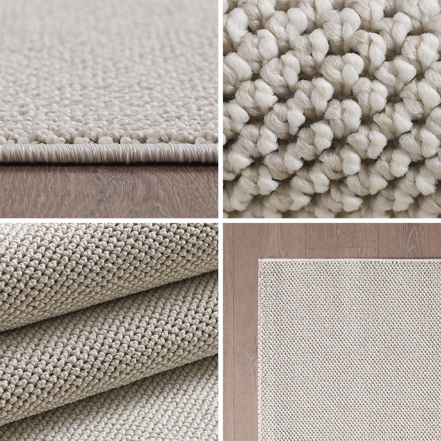 Bettumrandung Teppich Läufer mit Cut-Loop Struktur, Schlafzimmer Teppich Deko