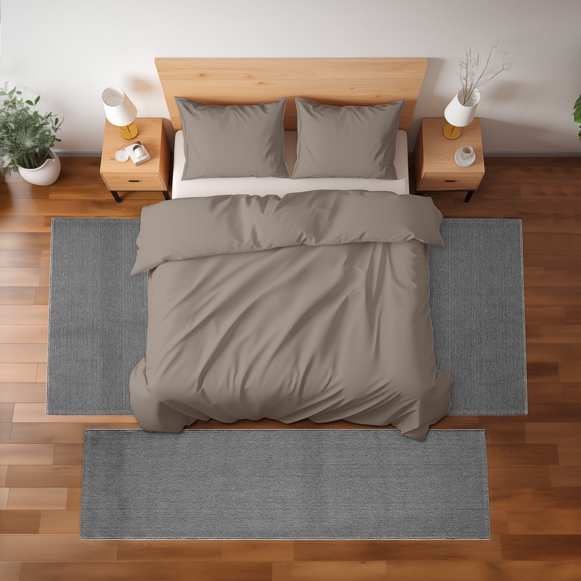 Bettumrandung Teppich Läufer mit Cut-Loop Struktur, Schlafzimmer Teppich Deko