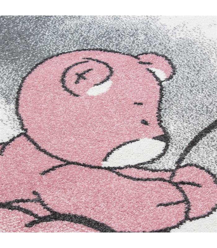 Children's carpet short pile lighthouse seafaring ship children's room gray beige