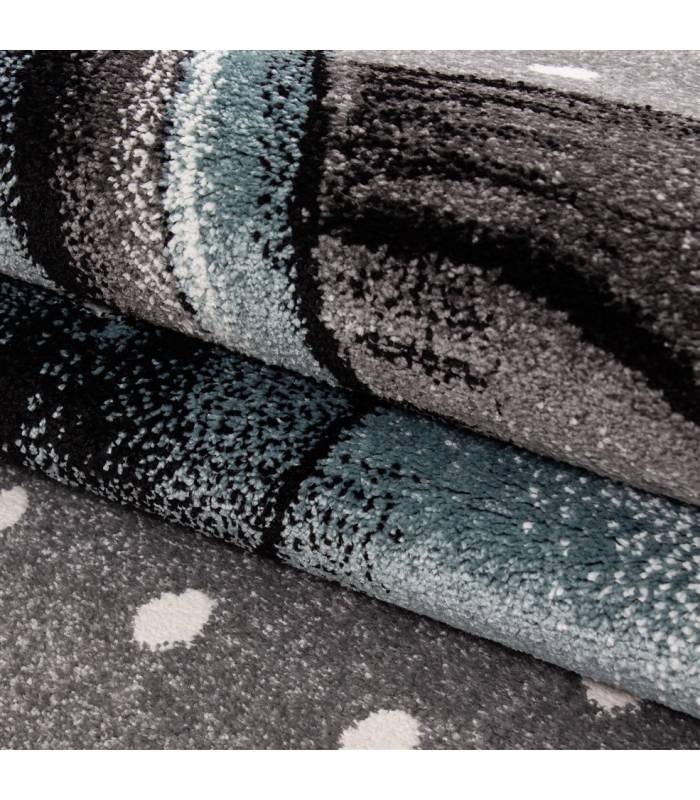 Children's carpet short pile lighthouse seafaring ship children's room gray beige