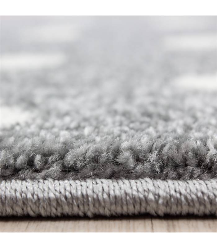 Children's carpet short pile lighthouse seafaring ship children's room gray beige