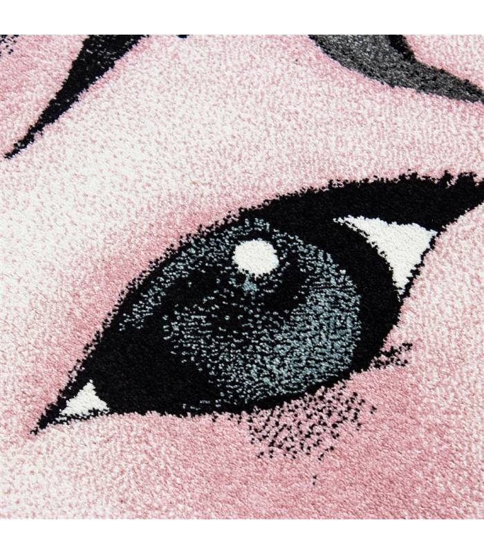 Children's carpet short pile lighthouse seafaring ship children's room gray beige