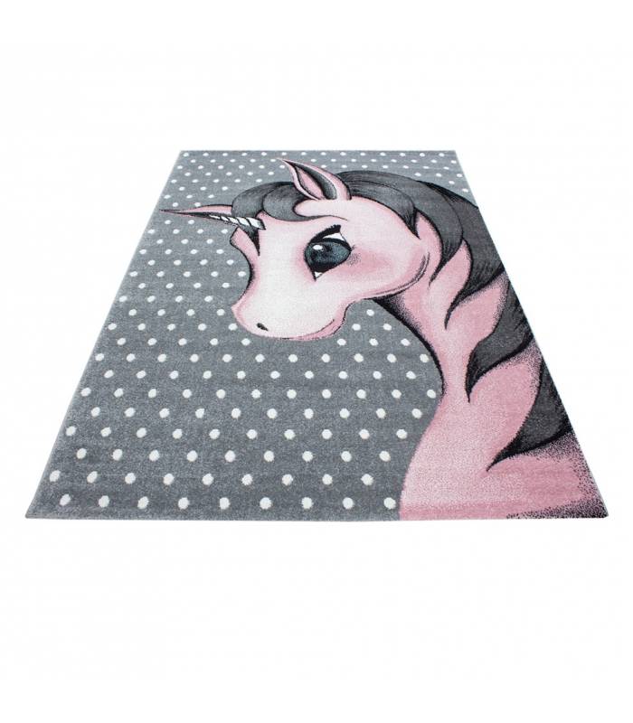 Children's carpet short pile lighthouse seafaring ship children's room gray beige