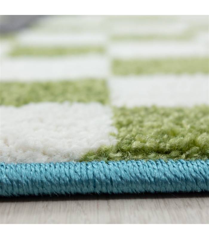 Children's carpet short pile lighthouse seafaring ship children's room gray beige