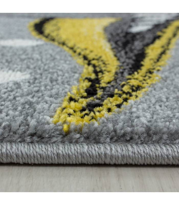 Children's carpet short pile lighthouse seafaring ship children's room gray beige