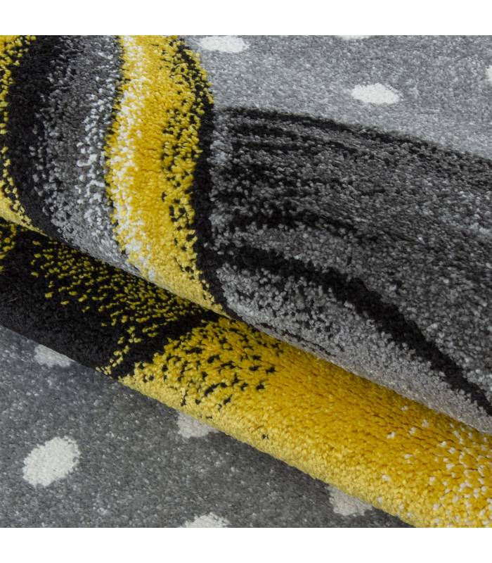 Children's carpet short pile lighthouse seafaring ship children's room gray beige