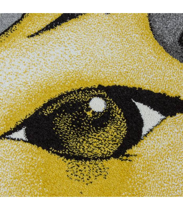 Children's carpet short pile lighthouse seafaring ship children's room gray beige