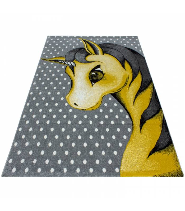 Children's carpet short pile lighthouse seafaring ship children's room gray beige