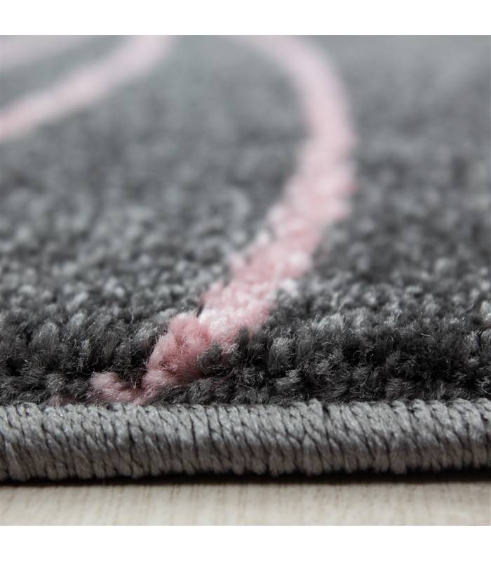 Children's carpet short pile lighthouse seafaring ship children's room gray beige