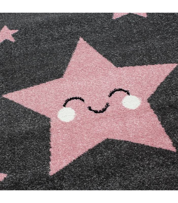 Children's carpet short pile lighthouse seafaring ship children's room gray beige