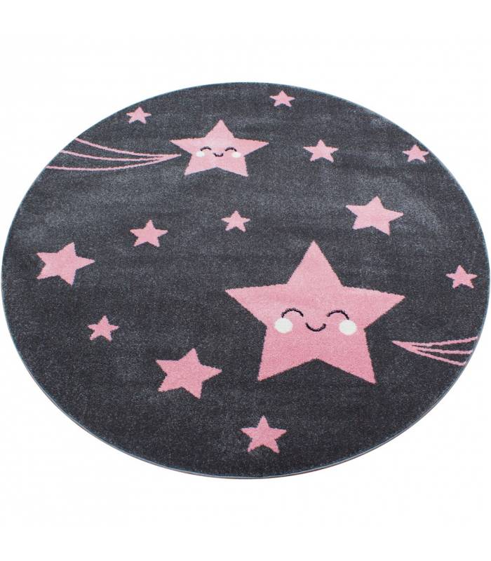 Children's carpet short pile lighthouse seafaring ship children's room gray beige