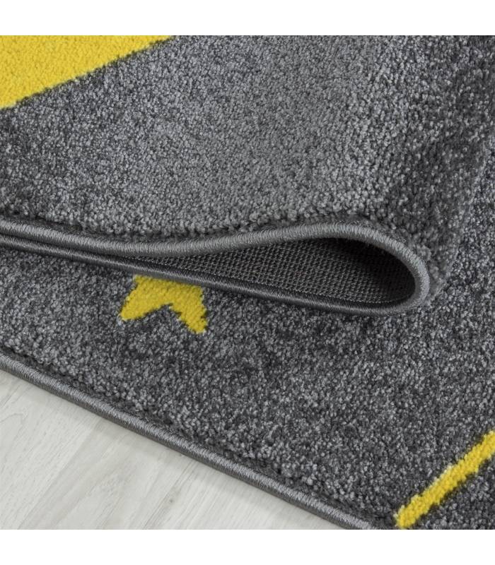 Children's carpet short pile lighthouse seafaring ship children's room gray beige