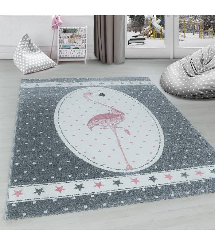 Kinderteppich Kurzflor Leuchtturm Seefahrt Schiff Kinderzimmer Grau Beige