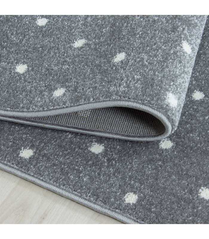 Children's carpet short pile lighthouse seafaring ship children's room gray beige