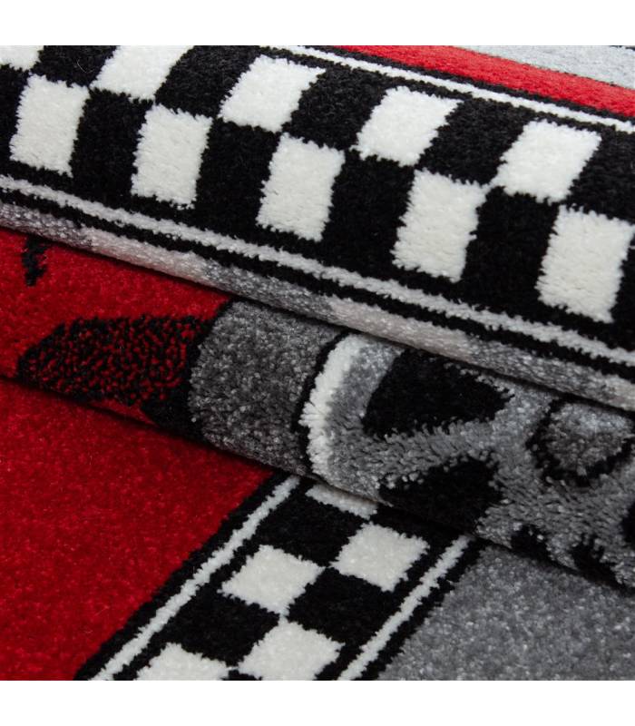 Children's carpet short pile lighthouse seafaring ship children's room gray beige