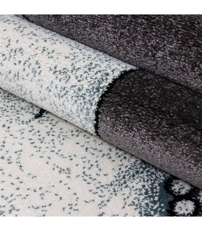 Children's carpet short pile lighthouse seafaring ship children's room gray beige