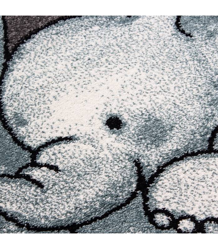 Children's carpet short pile lighthouse seafaring ship children's room gray beige