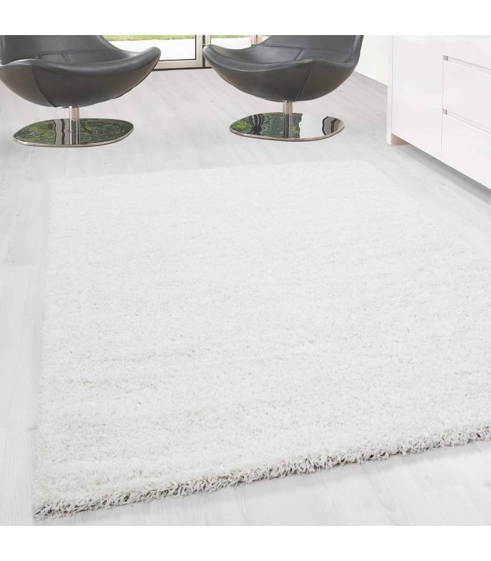 Hochflor Shaggy Langflor-Teppich Wohnzimmerteppich Soft Einfarbig in 14 Farben
