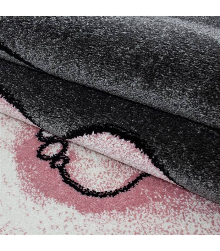 Children's carpet short pile lighthouse seafaring ship children's room gray beige