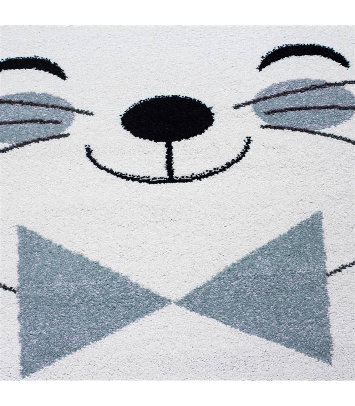 Children's carpet short pile lighthouse seafaring ship children's room gray beige