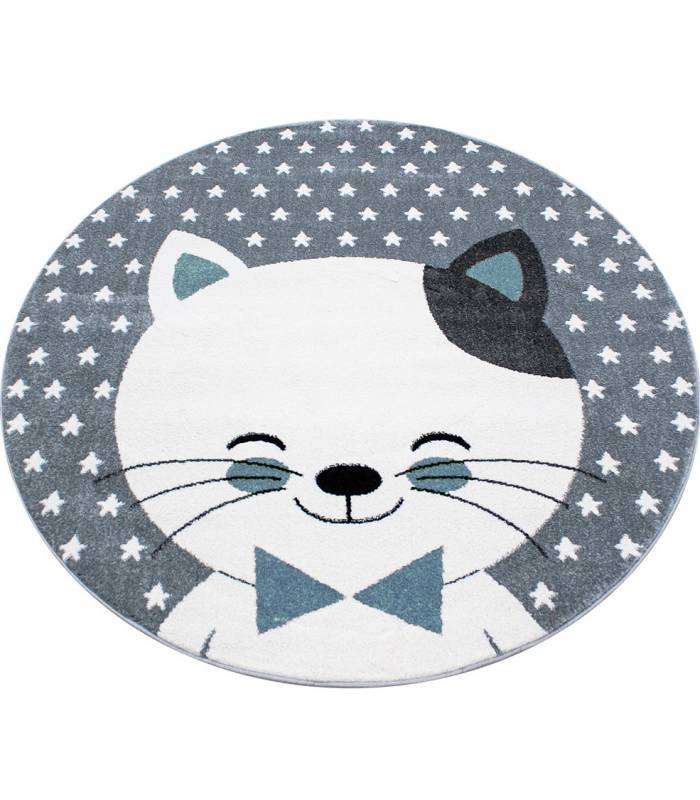 Children's carpet short pile lighthouse seafaring ship children's room gray beige