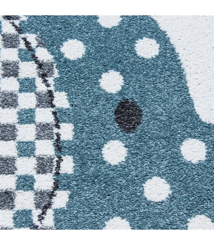 Children's carpet short pile lighthouse seafaring ship children's room gray beige