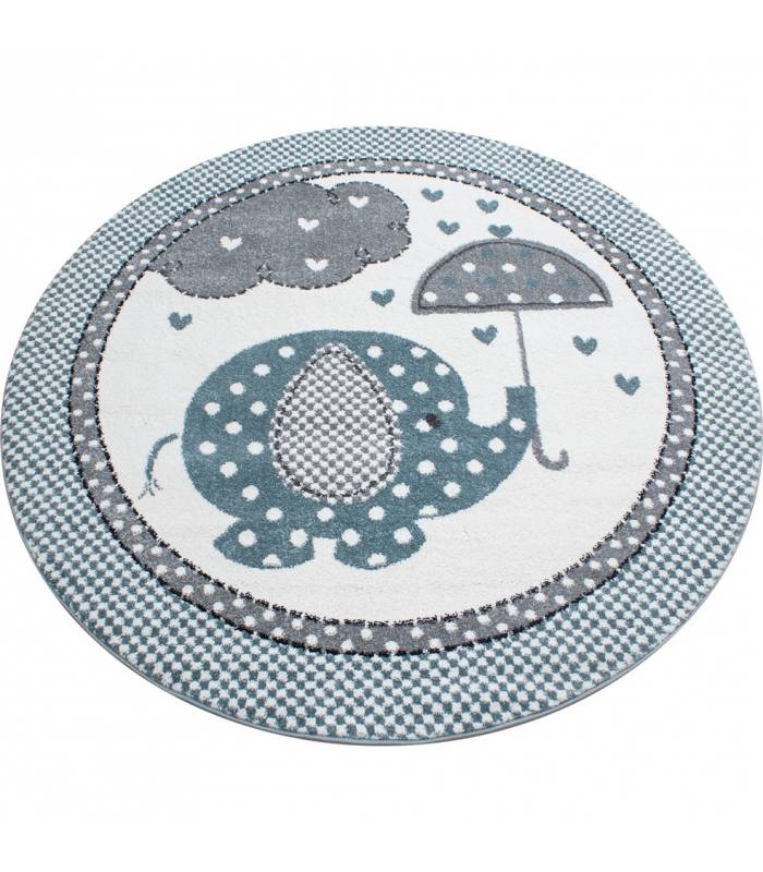 Children's carpet short pile lighthouse seafaring ship children's room gray beige