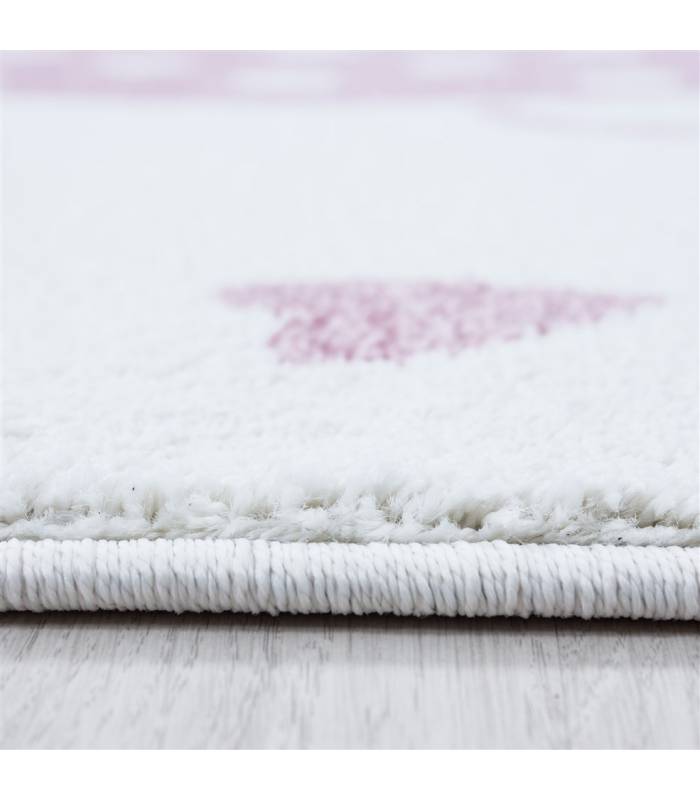 Children's carpet short pile lighthouse seafaring ship children's room gray beige