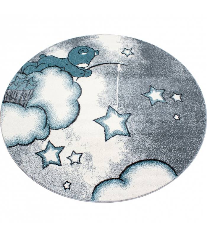 Children's carpet short pile lighthouse seafaring ship children's room gray beige