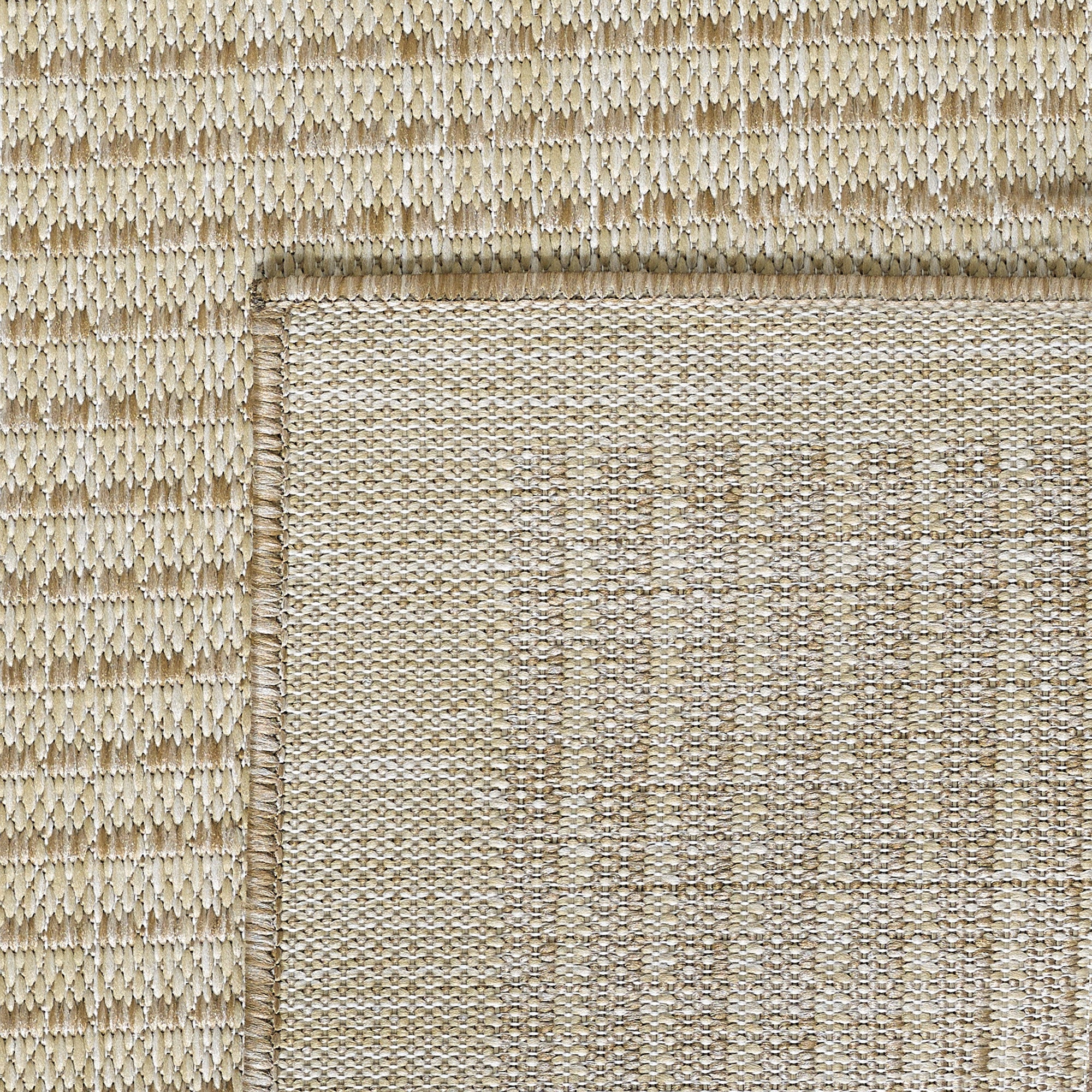 Teppich Wohnzimmer Beige Hochflor Läufer Flur Skandi Boho Teppich 3D Design