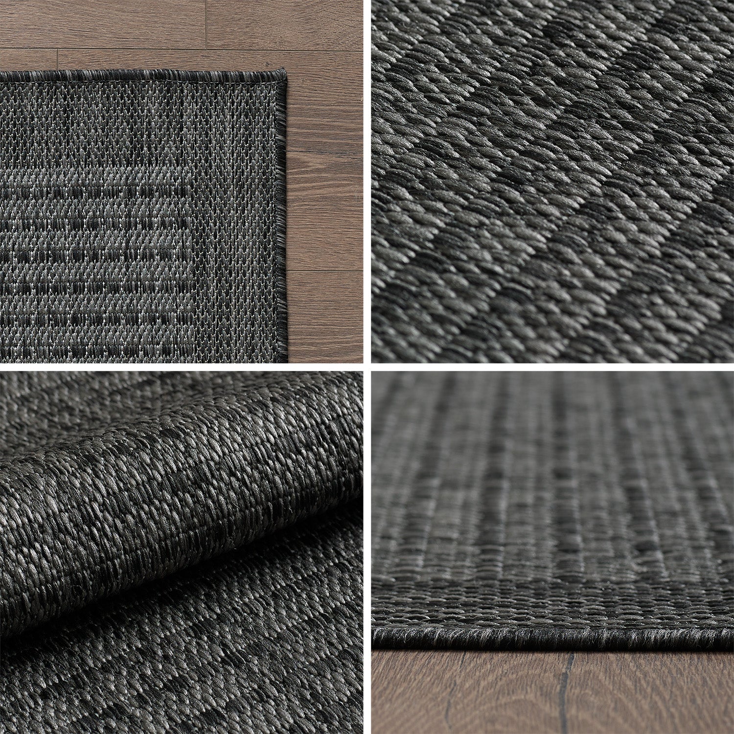 Teppich Wohnzimmer Beige Hochflor Läufer Flur Skandi Boho Teppich 3D Design