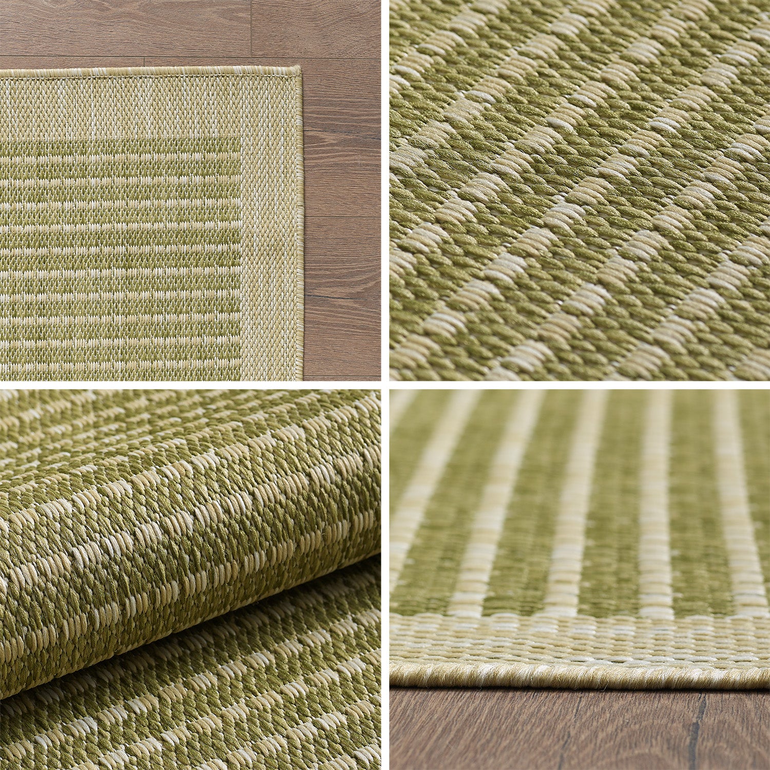 Teppich Wohnzimmer Beige Hochflor Läufer Flur Skandi Boho Teppich 3D Design