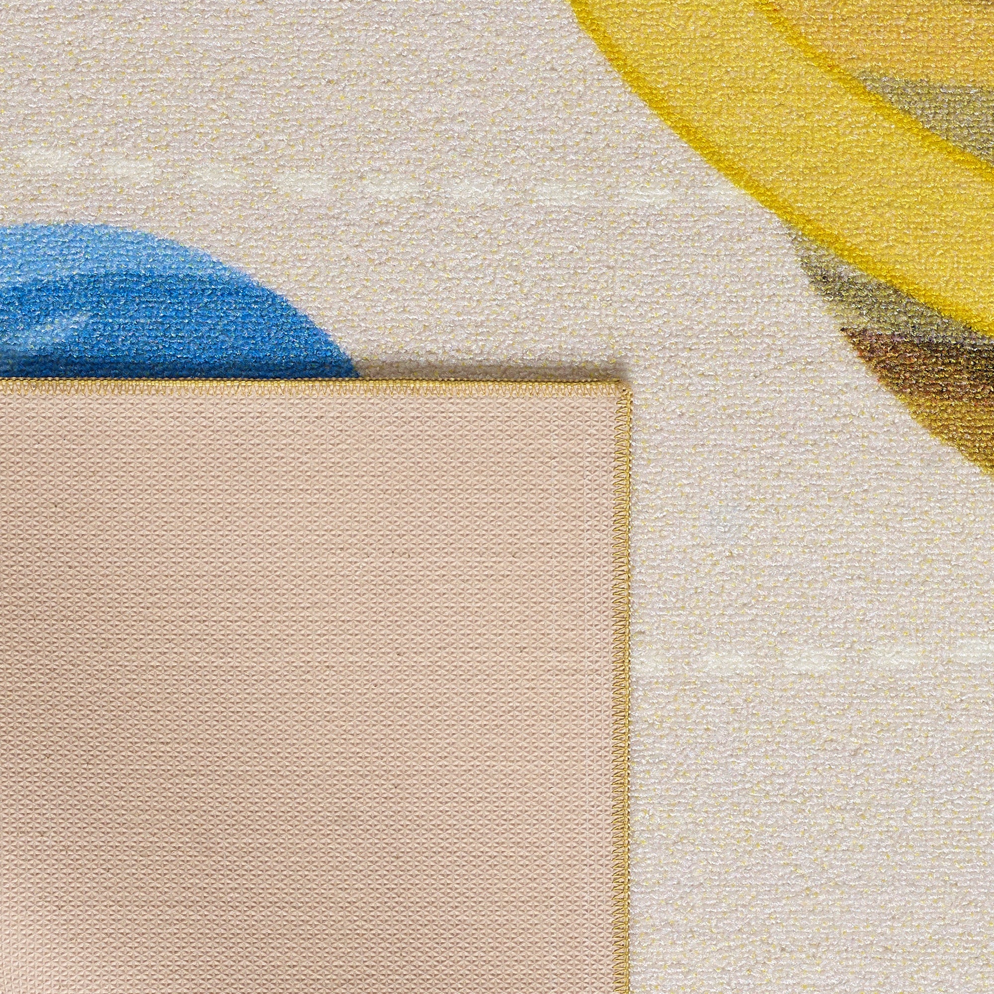 Teppich Kinderzimmer Beige Mädchen & Junge Kinderteppich Waschbar Rutschfest