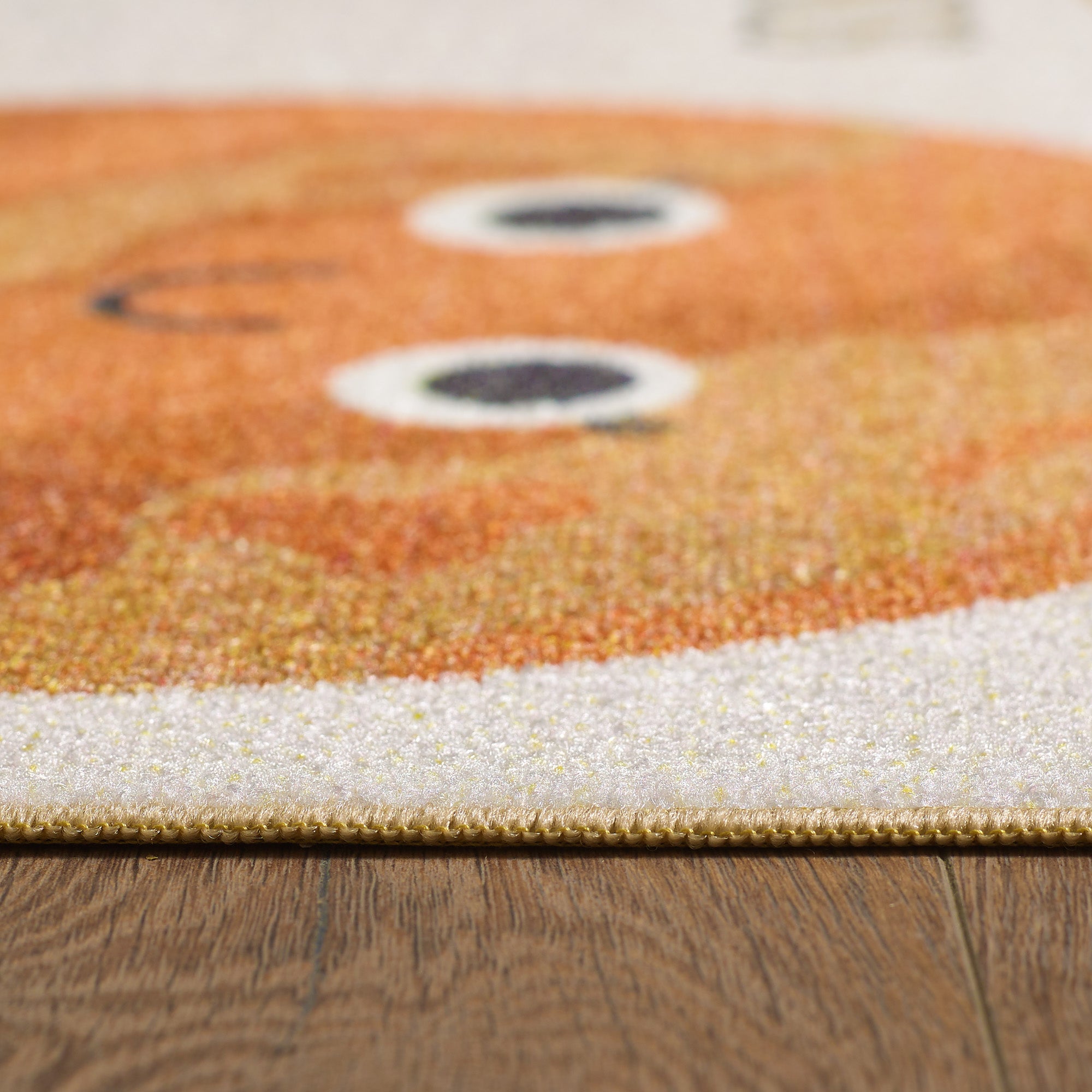 Teppich Kinderzimmer Beige Mädchen & Junge Kinderteppich Waschbar Rutschfest