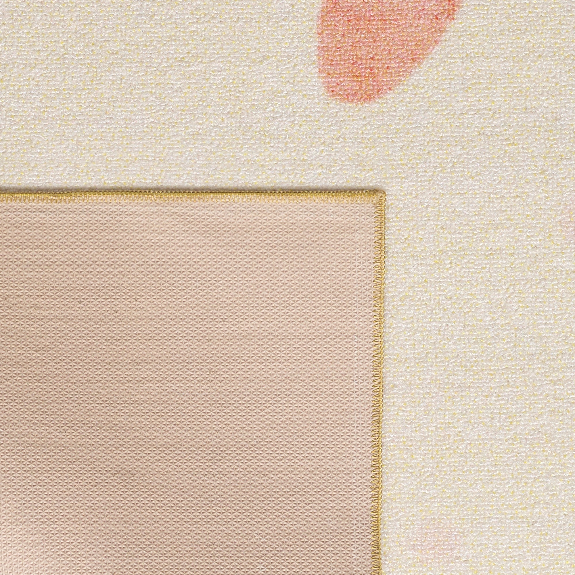 Teppich Kinderzimmer Creme Mädchen Junge Flauschiger Kinderteppich Waschbar Weich