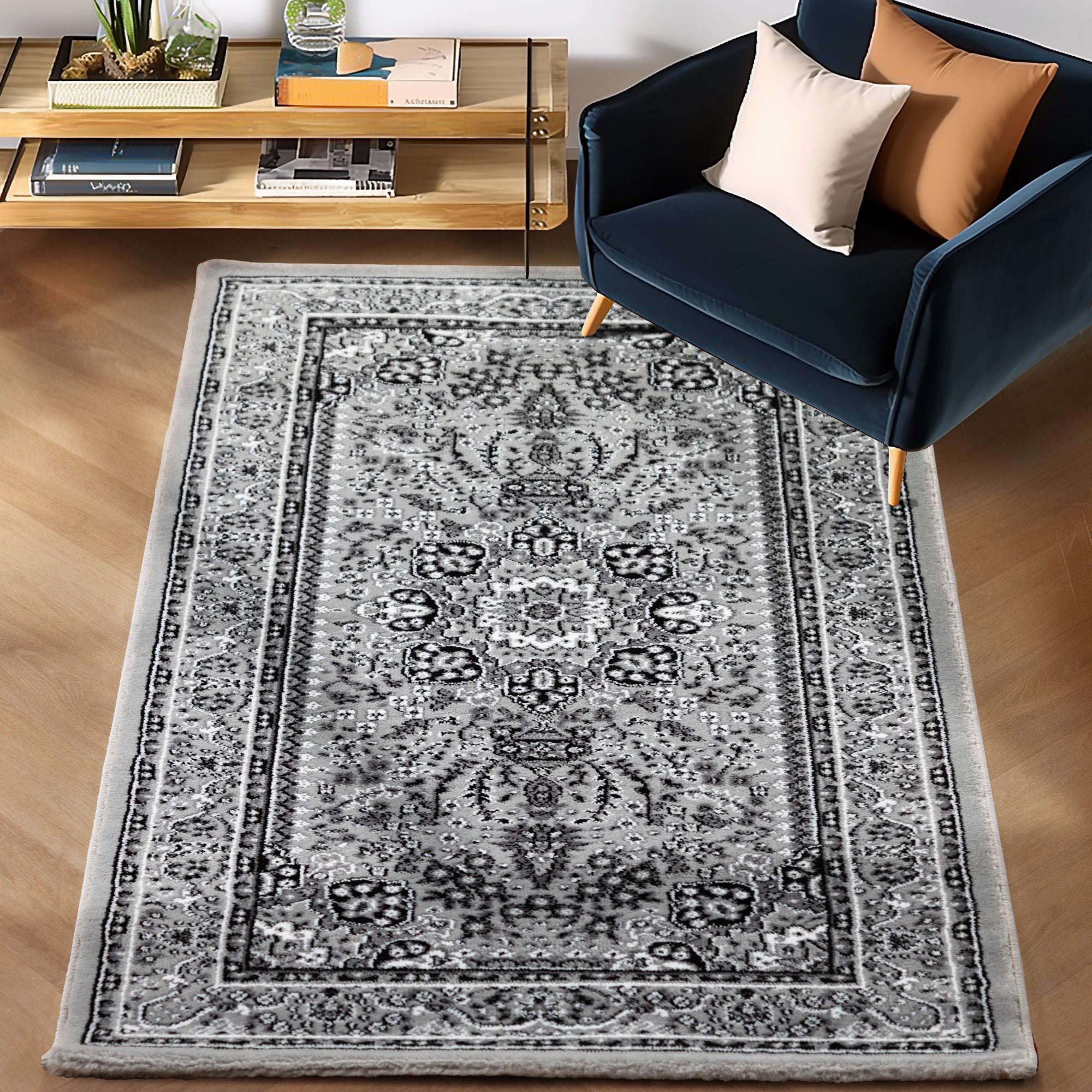 Orinet Teppich Klassisch Optik Webteppich orientalisch Design Teppich Wohnzimmer