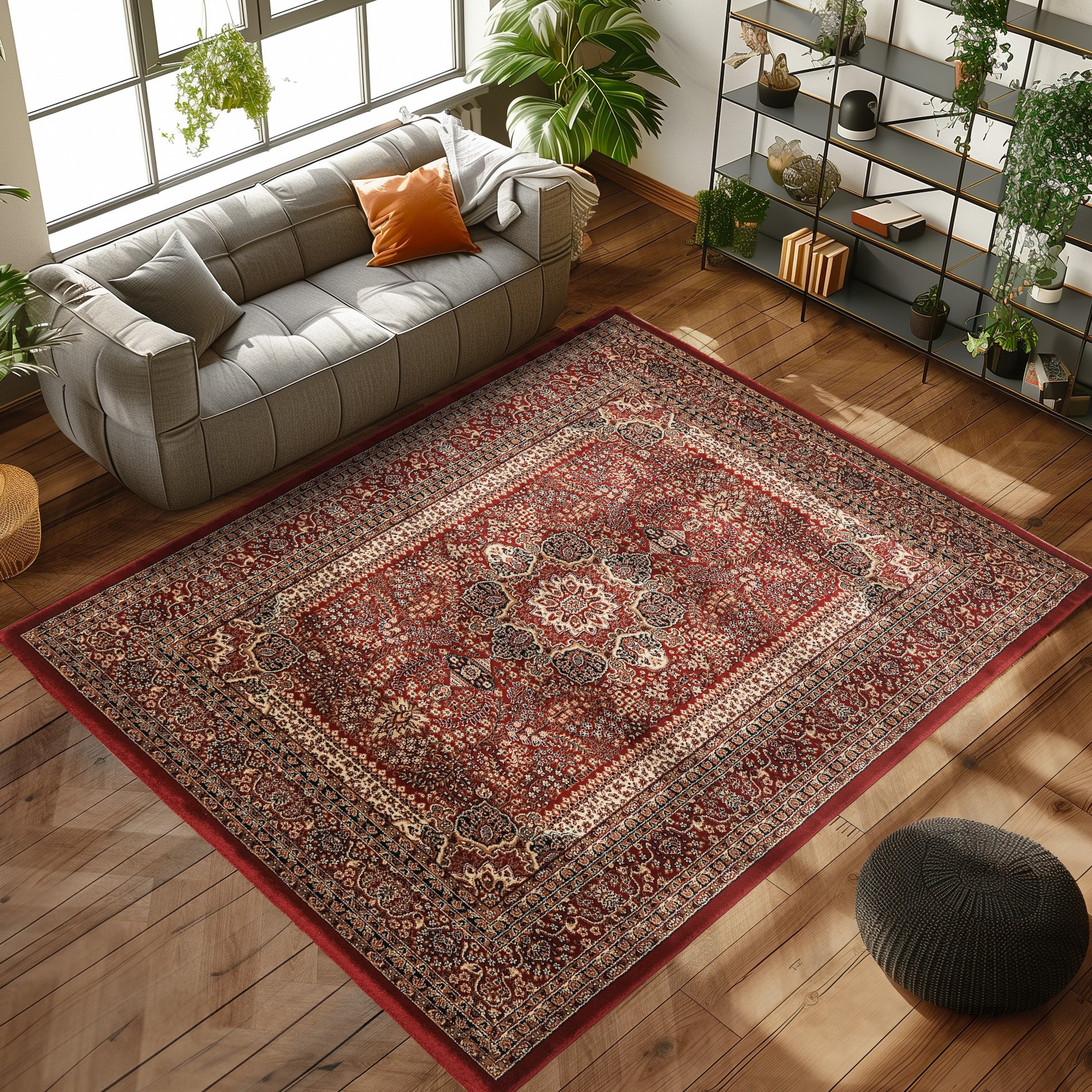 Orinet Teppich Klassisch Optik Webteppich orientalisch Design Teppich Wohnzimmer