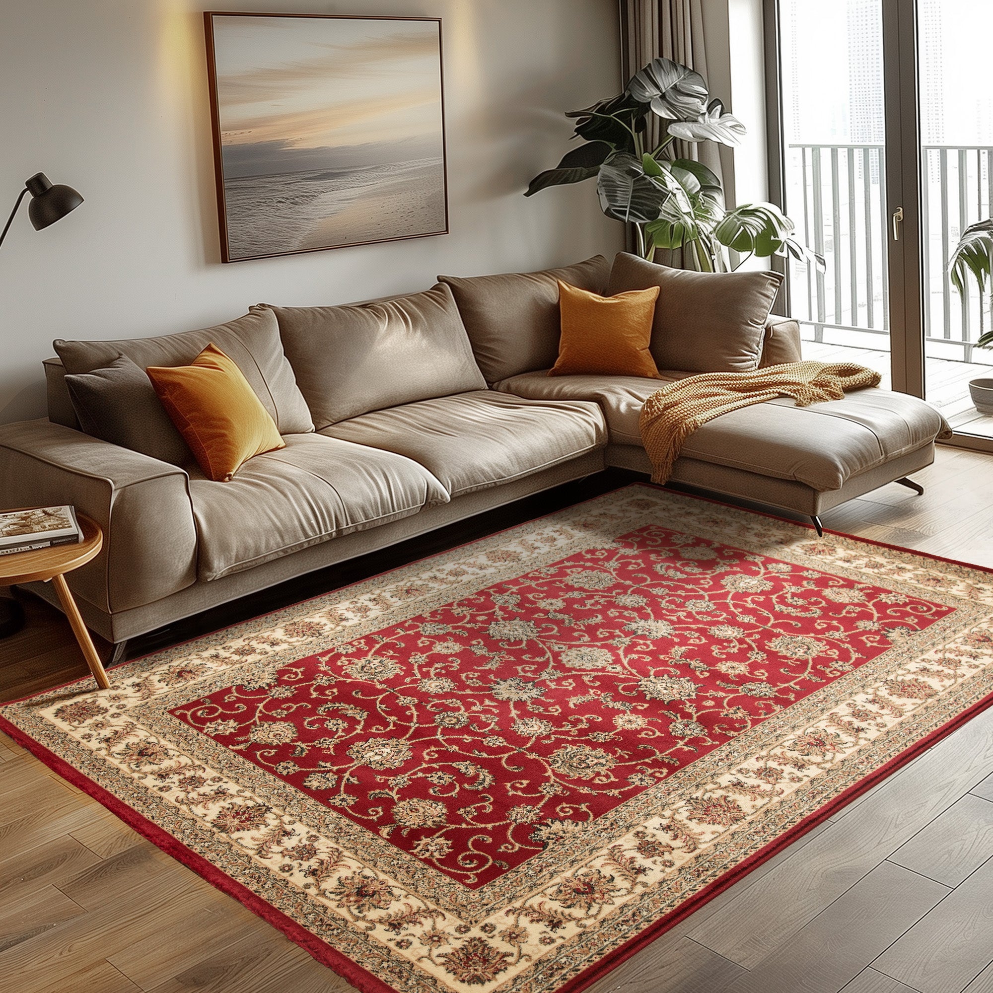Orinet Teppich Klassisch Optik Webteppich orientalisch Design Teppich Wohnzimmer