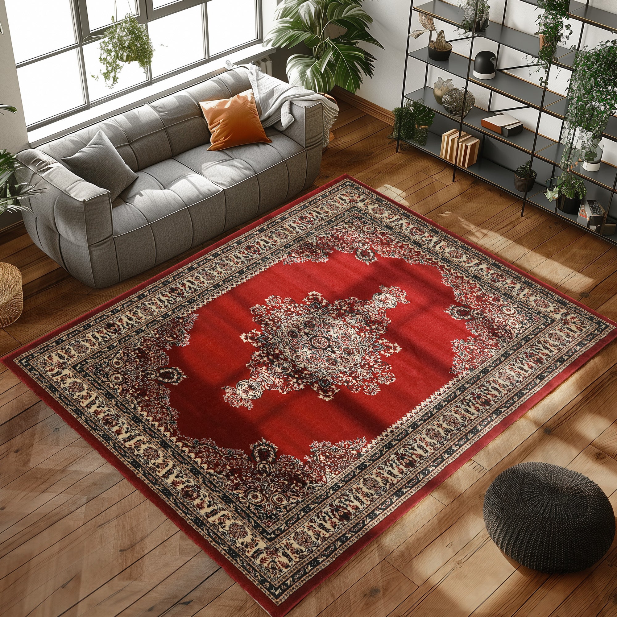 Orinet Teppich Klassisch Optik Webteppich orientalisch Design Teppich Wohnzimmer