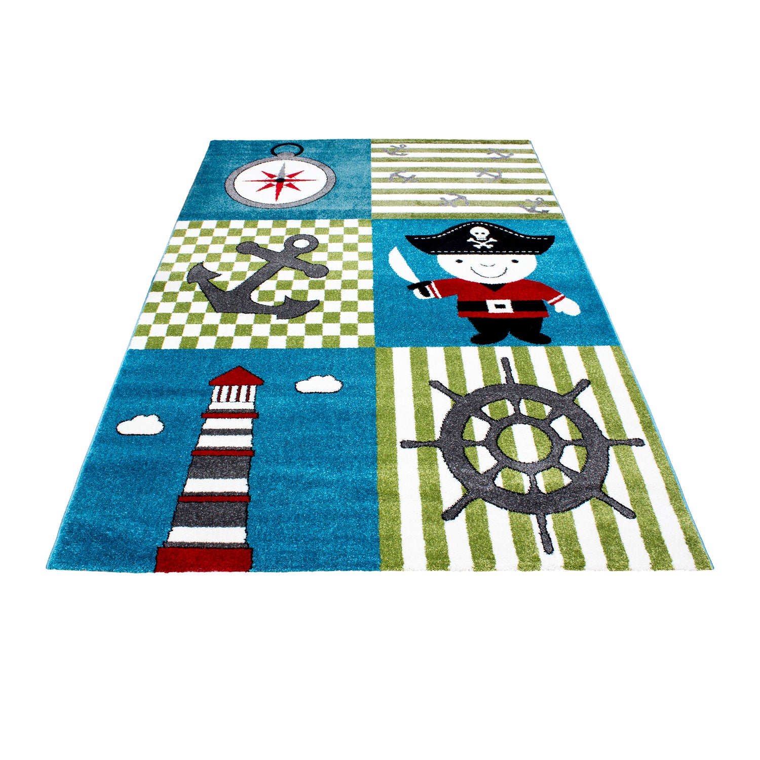 Children's carpet boy pirate design baby room carpet children's room easy to care for