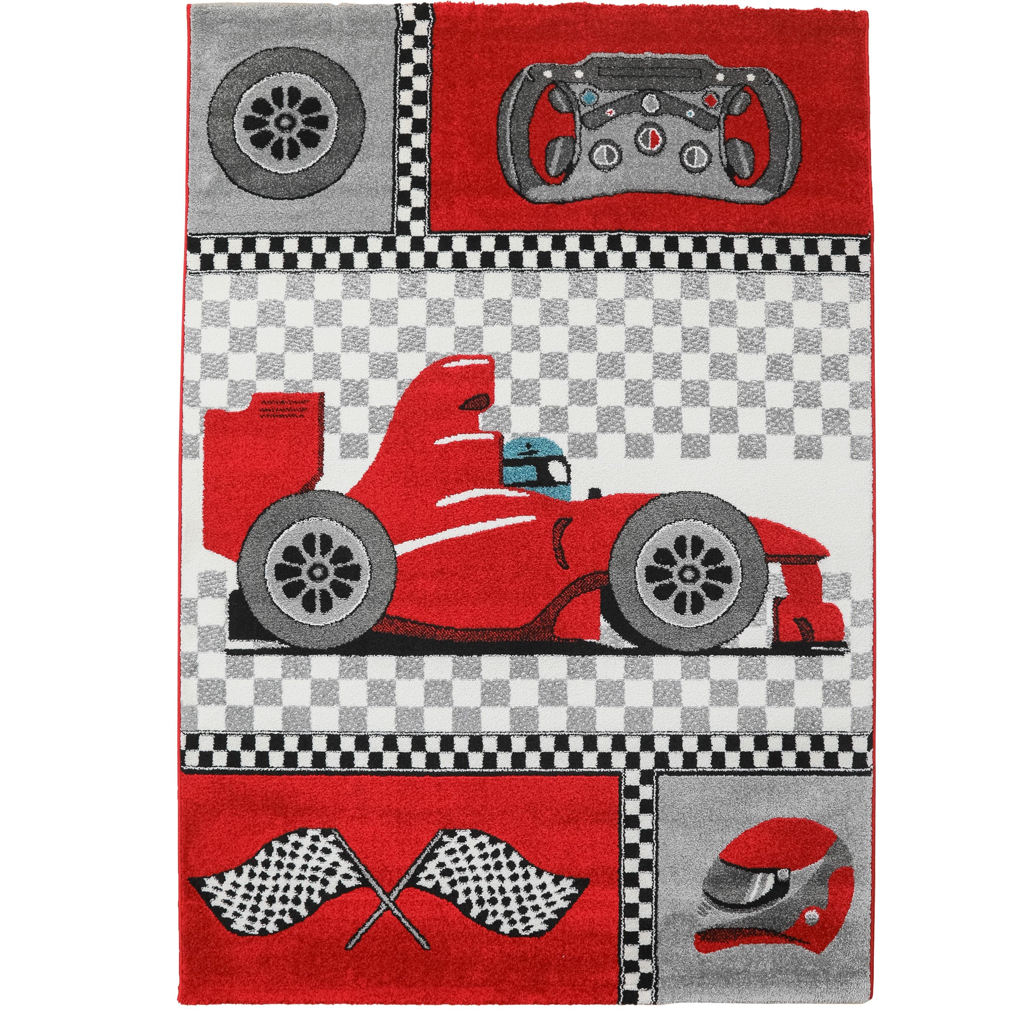 Kinderteppich Junge Rennwagen Design Babyzimmer Teppich Kinderzimmer
