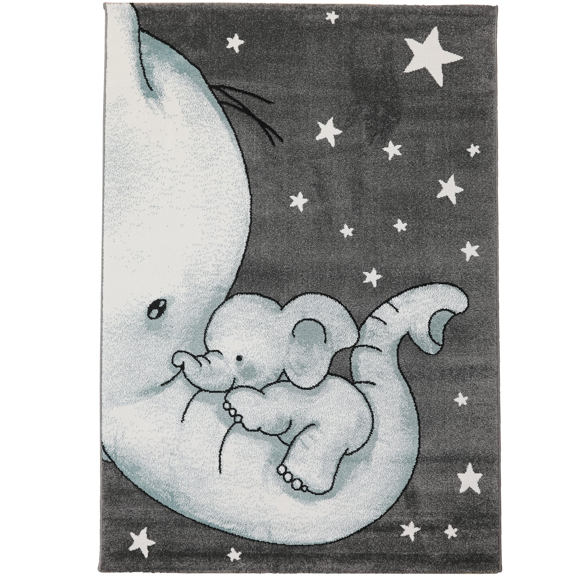 Kinderteppich Junge Elefant Design Babyzimmer Teppich Kinderzimmer Pflegeleicht