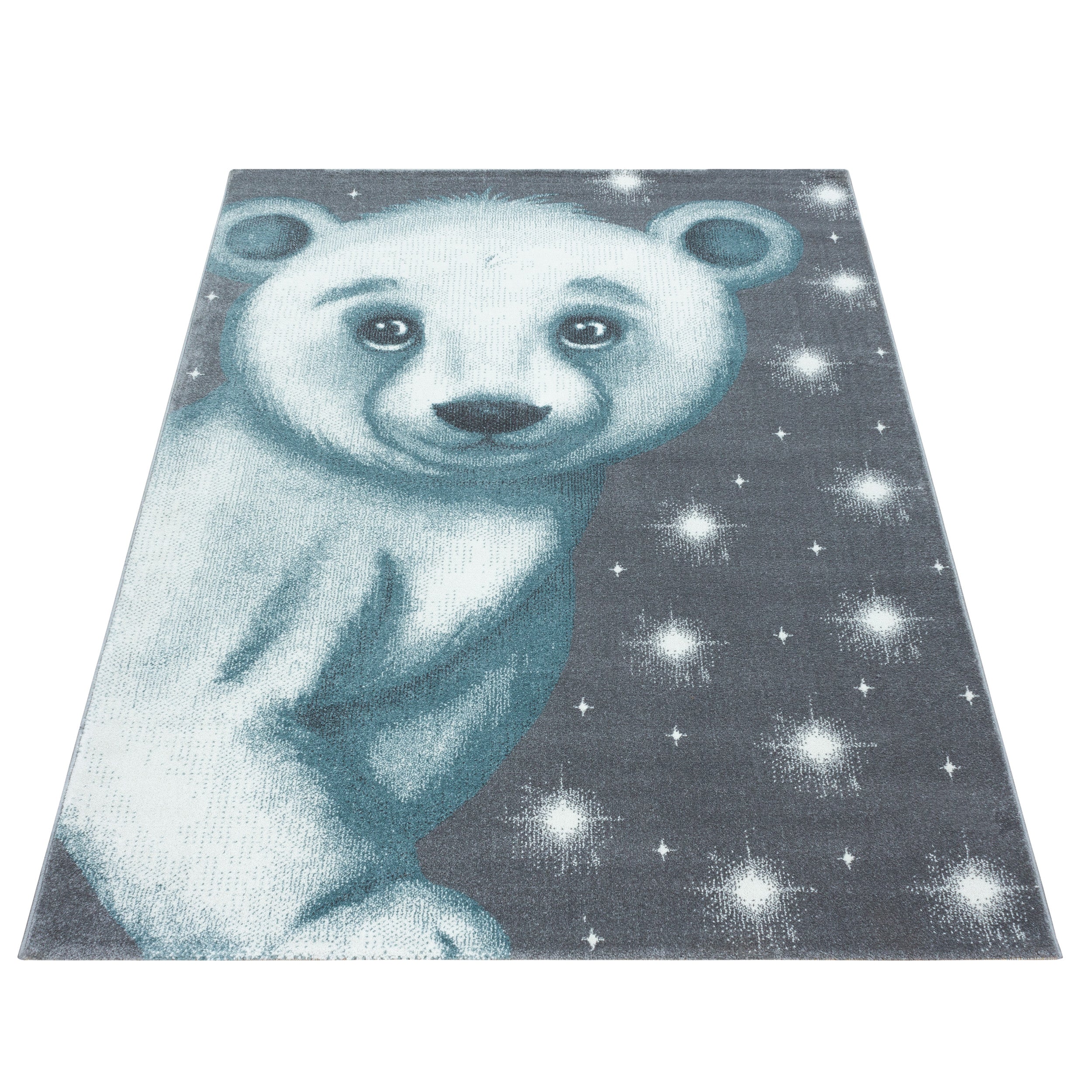 Children's Rug Children's Room Bear Design Children's Rug Baby Room Soft Pile