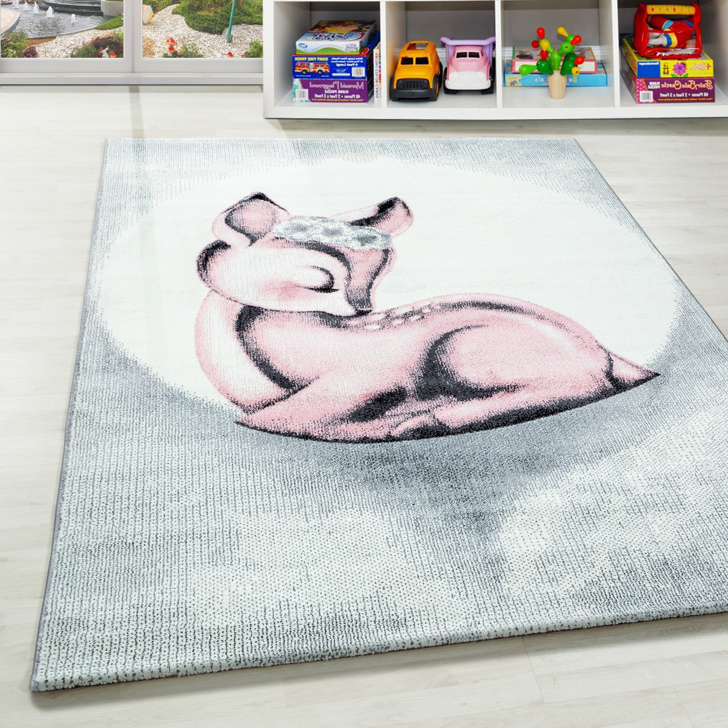 Tapis enfant chambre enfant Rehkidz design tapis enfant chambre bébé poils doux