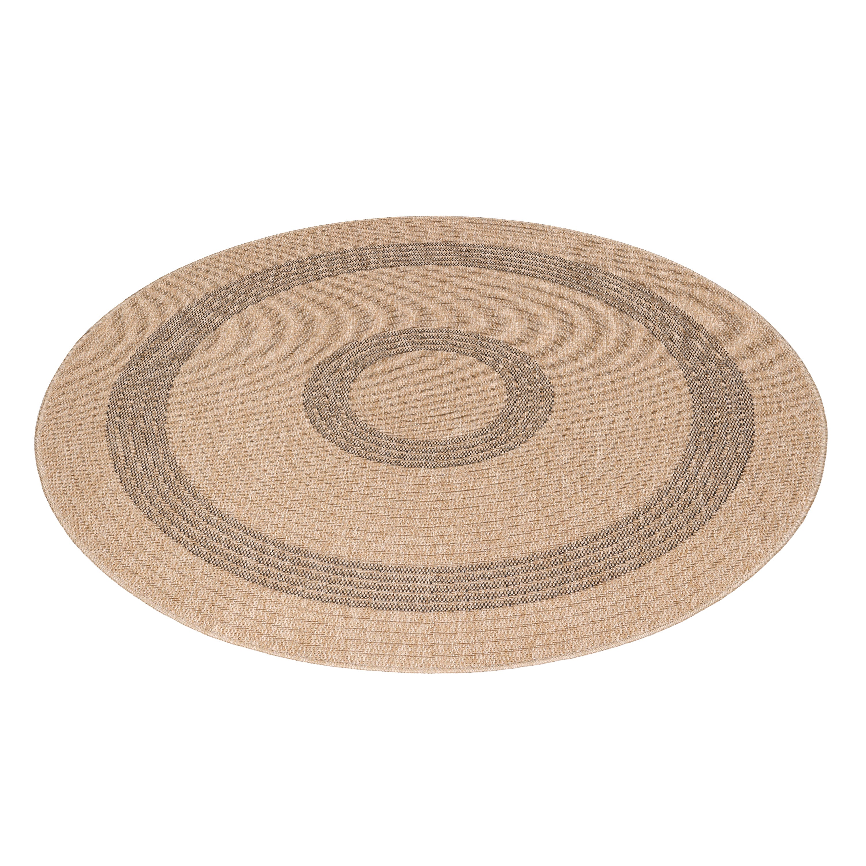 Round outdoor rug vintage design weatherproof patio kitchen balcony